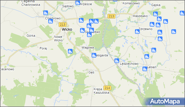 mapa Białogarda, Białogarda na mapie Targeo