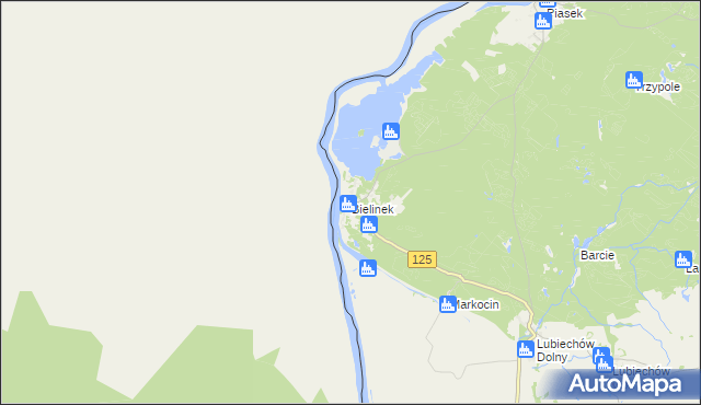 mapa Bielinek, Bielinek na mapie Targeo