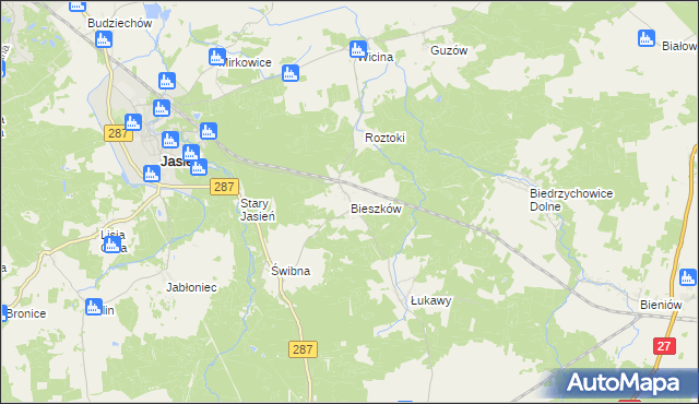 mapa Bieszków, Bieszków na mapie Targeo