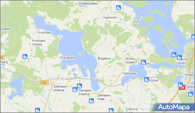 mapa Bogacko, Bogacko na mapie Targeo