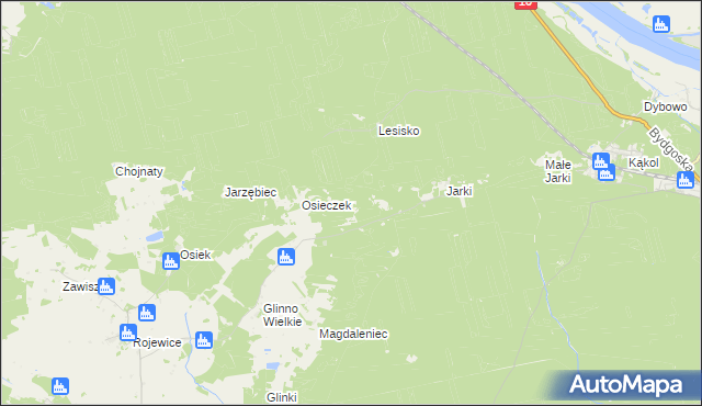 mapa Bród Kamienny, Bród Kamienny na mapie Targeo