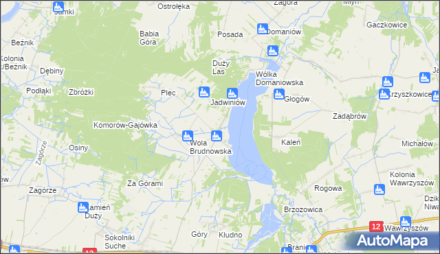 mapa Brudnów, Brudnów na mapie Targeo