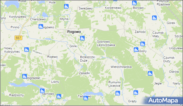 mapa Brzeszczki Małe, Brzeszczki Małe na mapie Targeo