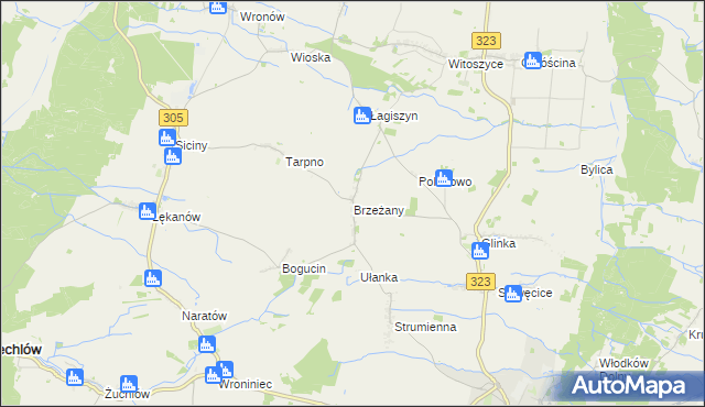 mapa Brzeżany, Brzeżany na mapie Targeo