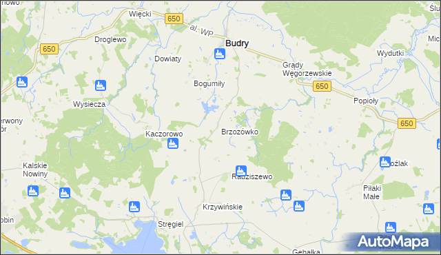 mapa Brzozówko, Brzozówko na mapie Targeo