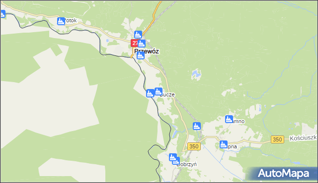 mapa Bucze gmina Przewóz, Bucze gmina Przewóz na mapie Targeo