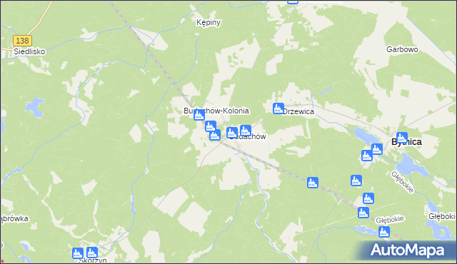 mapa Budachów, Budachów na mapie Targeo