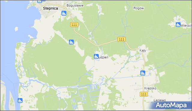 mapa Budzień, Budzień na mapie Targeo