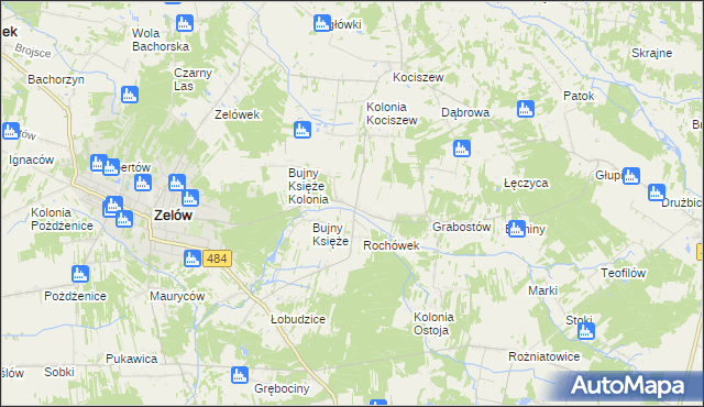 mapa Bujny Szlacheckie, Bujny Szlacheckie na mapie Targeo