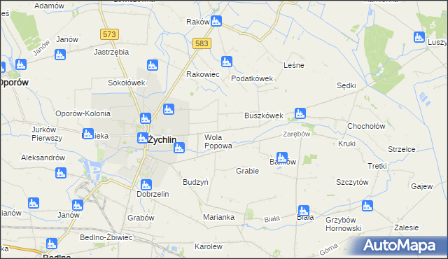 mapa Buszków Dolny, Buszków Dolny na mapie Targeo