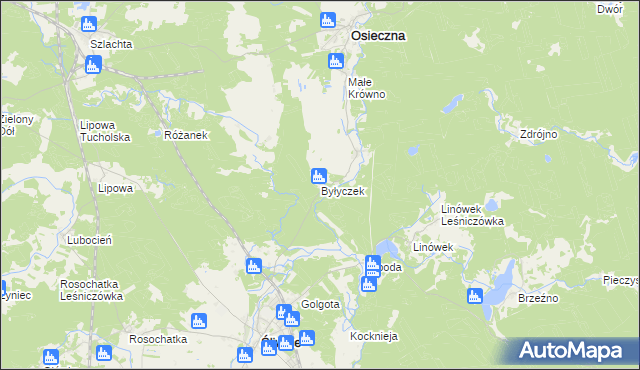 mapa Byłyczek, Byłyczek na mapie Targeo