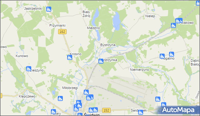 mapa Bystrzynka, Bystrzynka na mapie Targeo