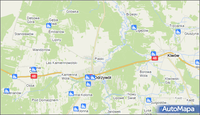 mapa Ceteń, Ceteń na mapie Targeo