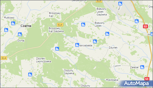 mapa Charciabałda, Charciabałda na mapie Targeo