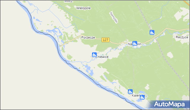 mapa Chlewice gmina Boleszkowice, Chlewice gmina Boleszkowice na mapie Targeo