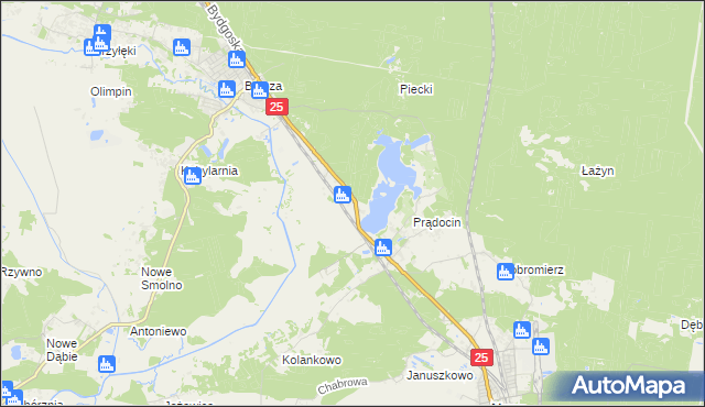 mapa Chmielniki gmina Nowa Wieś Wielka, Chmielniki gmina Nowa Wieś Wielka na mapie Targeo