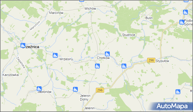 mapa Chotków, Chotków na mapie Targeo