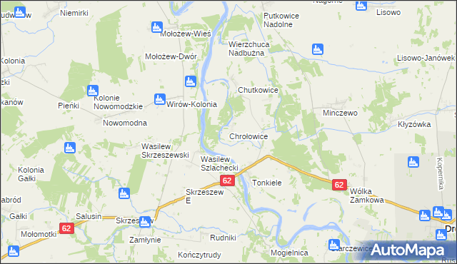 mapa Chrołowice, Chrołowice na mapie Targeo