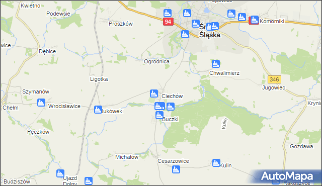 mapa Ciechów, Ciechów na mapie Targeo