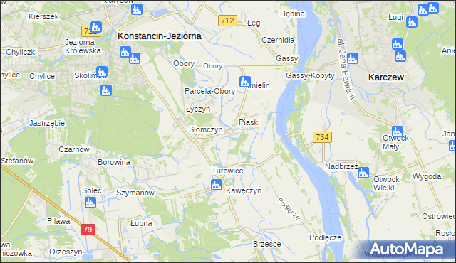 mapa Cieciszew, Cieciszew na mapie Targeo