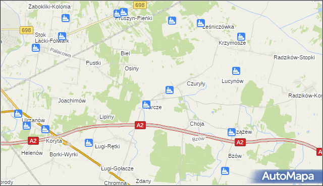 mapa Cielemęc, Cielemęc na mapie Targeo