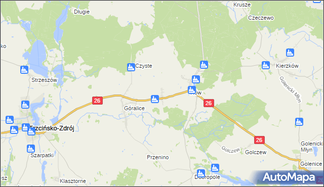 mapa Cieplikowo, Cieplikowo na mapie Targeo