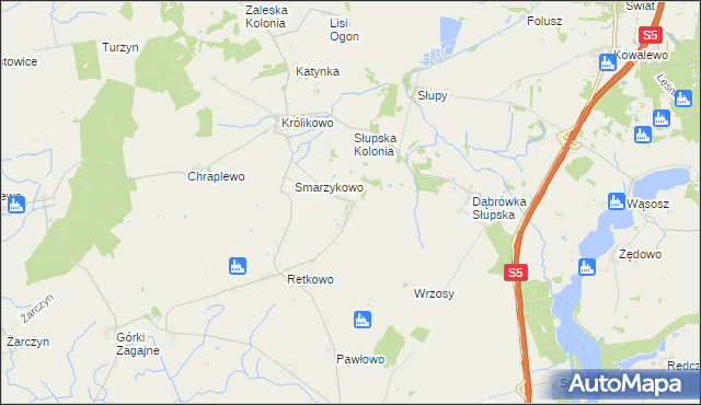 mapa Ciężkowo, Ciężkowo na mapie Targeo