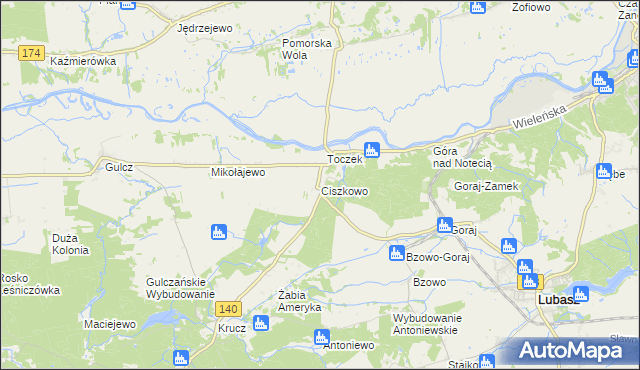 mapa Ciszkowo, Ciszkowo na mapie Targeo