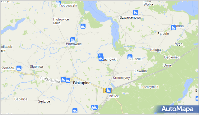 mapa Czachówki, Czachówki na mapie Targeo