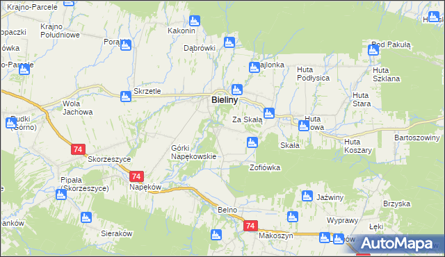 mapa Czaplów, Czaplów na mapie Targeo