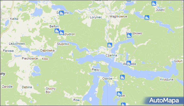 mapa Czarlina-Osada, Czarlina-Osada na mapie Targeo