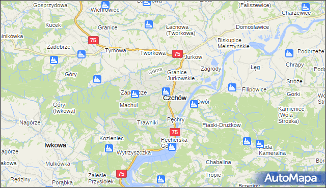 mapa Czchów, Czchów na mapie Targeo