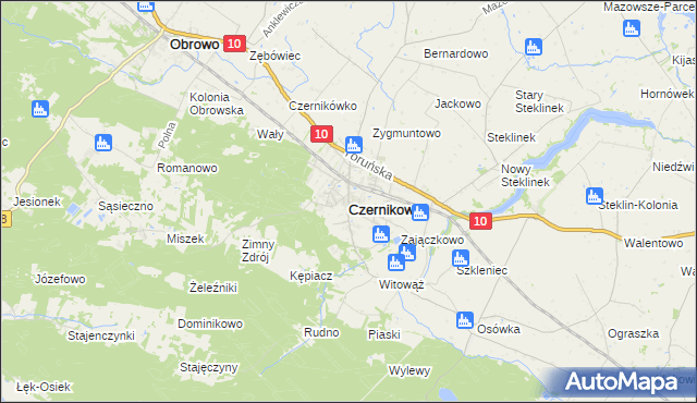 mapa Czernikowo, Czernikowo na mapie Targeo