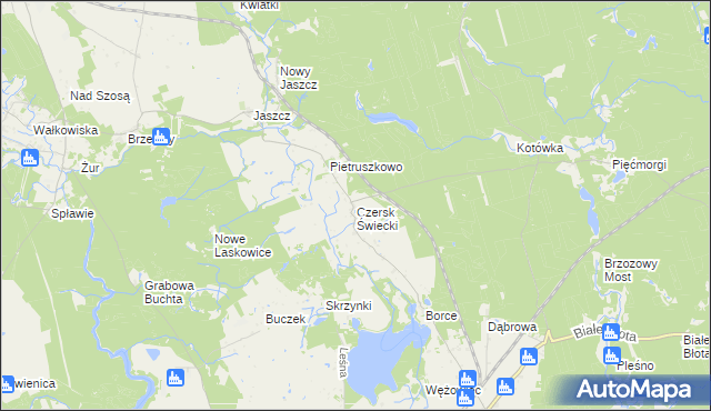 mapa Czersk Świecki, Czersk Świecki na mapie Targeo