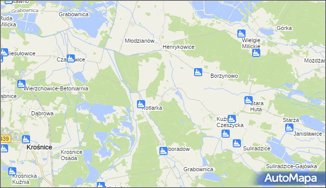 mapa Czeszyce, Czeszyce na mapie Targeo