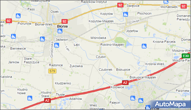 mapa Czubin, Czubin na mapie Targeo