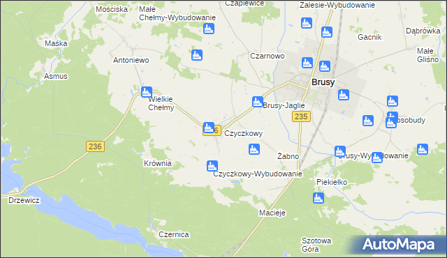 mapa Czyczkowy, Czyczkowy na mapie Targeo