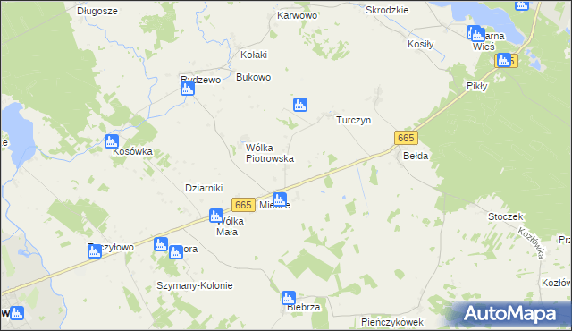 mapa Danowo gmina Rajgród, Danowo gmina Rajgród na mapie Targeo