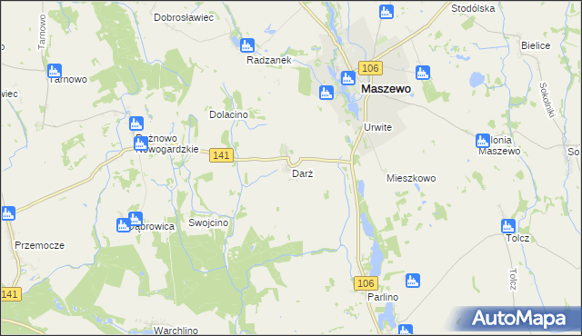 mapa Darż, Darż na mapie Targeo