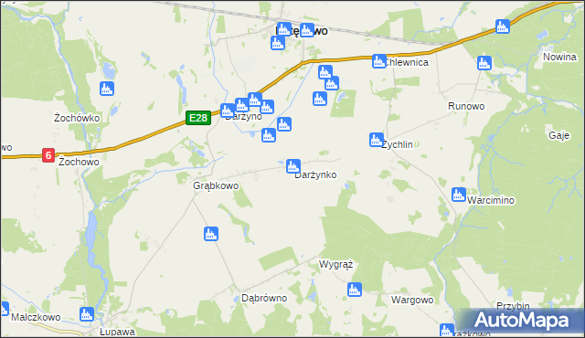 mapa Darżynko, Darżynko na mapie Targeo