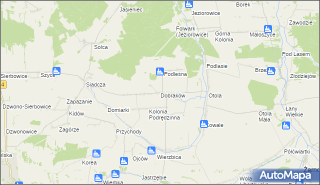 mapa Dobraków, Dobraków na mapie Targeo