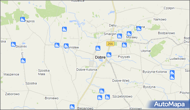 mapa Dobre powiat radziejowski, Dobre powiat radziejowski na mapie Targeo