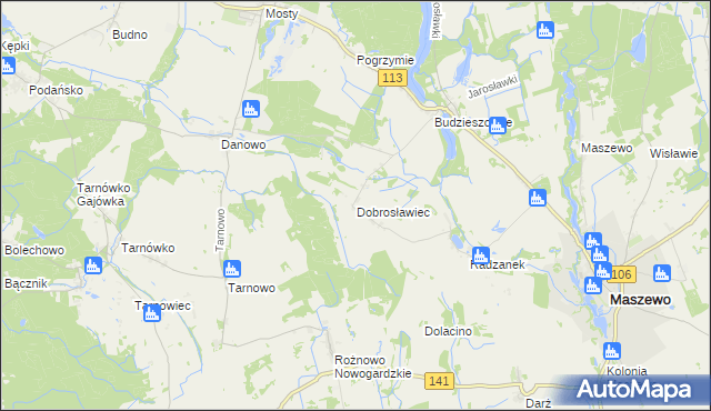 mapa Dobrosławiec, Dobrosławiec na mapie Targeo