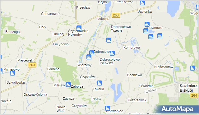 mapa Dobrosołowo Pierwsze, Dobrosołowo Pierwsze na mapie Targeo