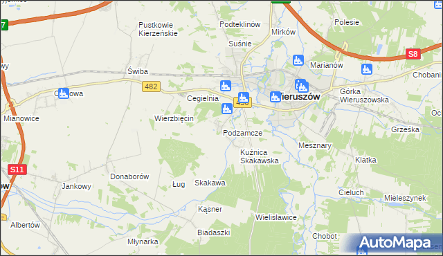 mapa Dobrydział, Dobrydział na mapie Targeo