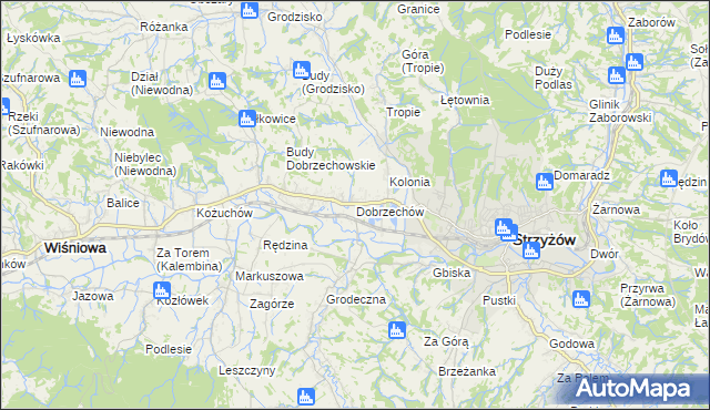 mapa Dobrzechów, Dobrzechów na mapie Targeo