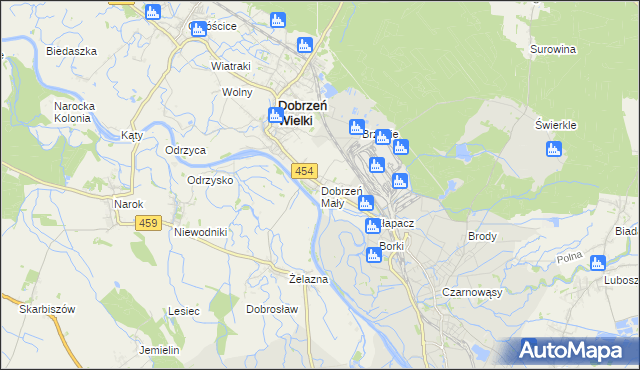 mapa Dobrzeń Mały, Dobrzeń Mały na mapie Targeo