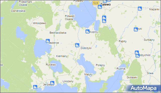 mapa Dobrzyki, Dobrzyki na mapie Targeo