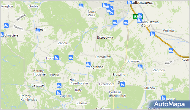 mapa Domatków, Domatków na mapie Targeo