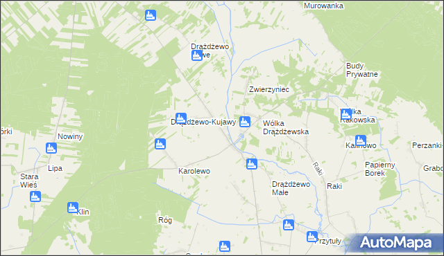 mapa Drążdżewo, Drążdżewo na mapie Targeo